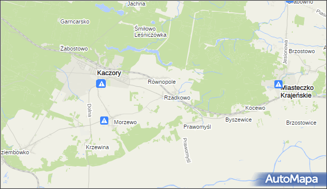 mapa Rzadkowo, Rzadkowo na mapie Targeo