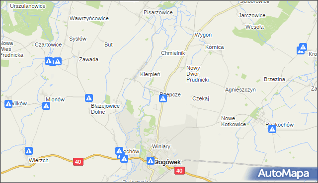 mapa Rzepcze, Rzepcze na mapie Targeo