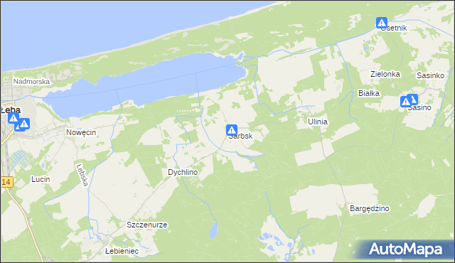 mapa Sarbsk, Sarbsk na mapie Targeo