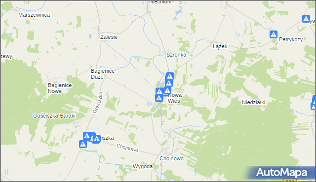 mapa Sarnowo gmina Kuczbork-Osada, Sarnowo gmina Kuczbork-Osada na mapie Targeo