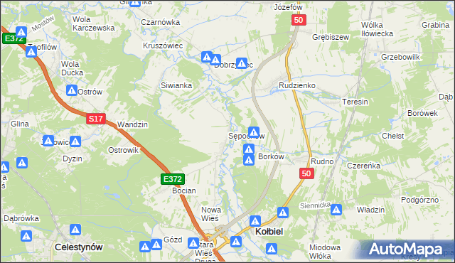mapa Sępochów, Sępochów na mapie Targeo