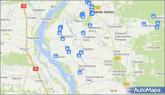 mapa Siedzów, Siedzów na mapie Targeo