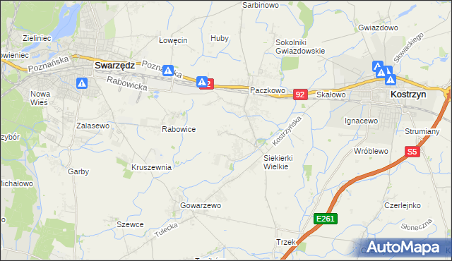 mapa Siekierki Małe, Siekierki Małe na mapie Targeo