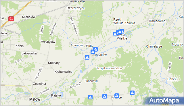 mapa Skrzydlów, Skrzydlów na mapie Targeo