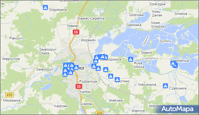 mapa Sławoszowice, Sławoszowice na mapie Targeo