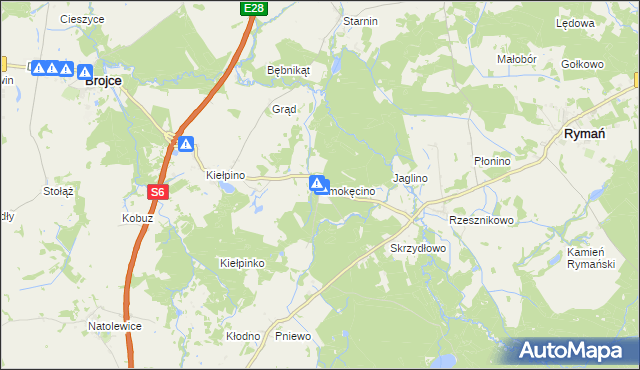 mapa Smokęcino, Smokęcino na mapie Targeo