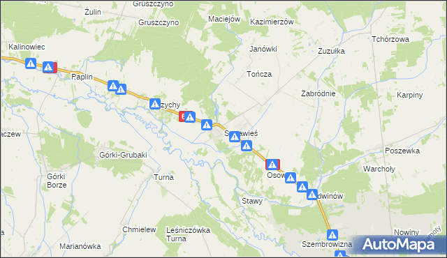 mapa Starawieś, Starawieś na mapie Targeo