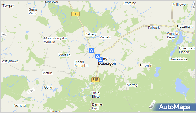 mapa Stary Dzierzgoń, Stary Dzierzgoń na mapie Targeo