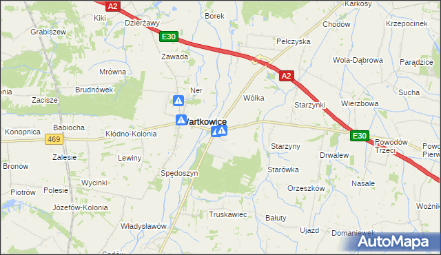 mapa Stary Gostków, Stary Gostków na mapie Targeo