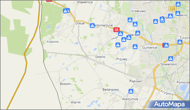 mapa Stobno gmina Kołbaskowo, Stobno gmina Kołbaskowo na mapie Targeo