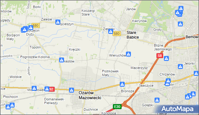 mapa Strzykuły, Strzykuły na mapie Targeo