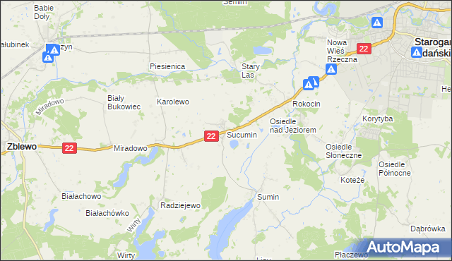 mapa Sucumin, Sucumin na mapie Targeo