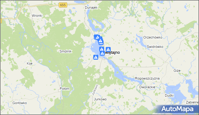 mapa Sulejki, Sulejki na mapie Targeo