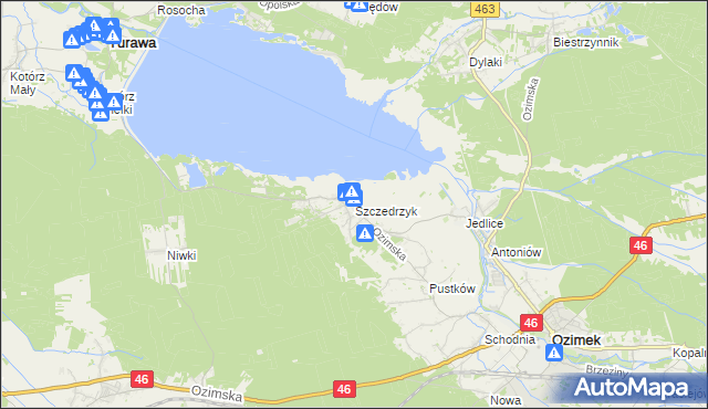 mapa Szczedrzyk, Szczedrzyk na mapie Targeo