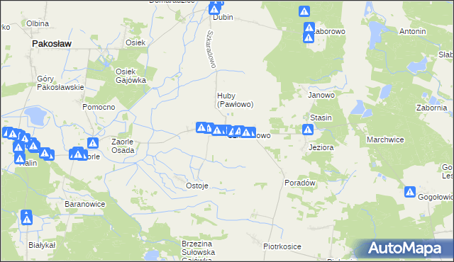 mapa Szkaradowo, Szkaradowo na mapie Targeo