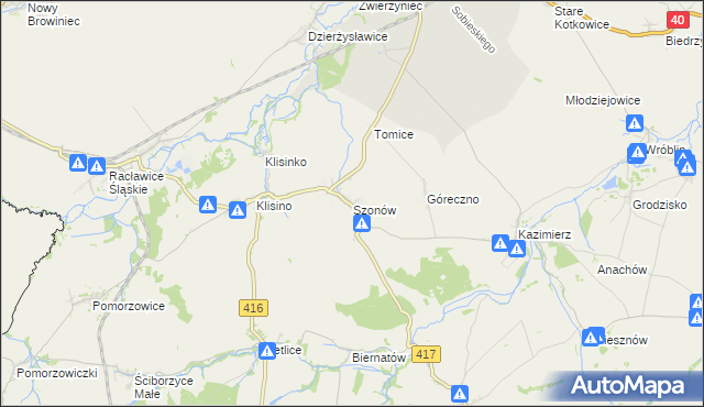 mapa Szonów, Szonów na mapie Targeo