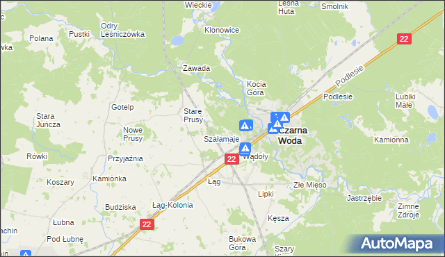 mapa Szyszkowiec, Szyszkowiec na mapie Targeo