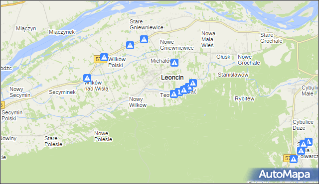 mapa Teofile, Teofile na mapie Targeo