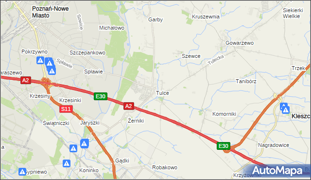 mapa Tulce, Tulce na mapie Targeo