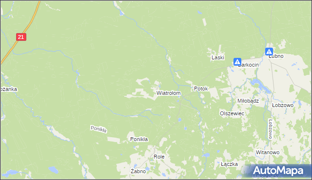 mapa Wiatrołom, Wiatrołom na mapie Targeo