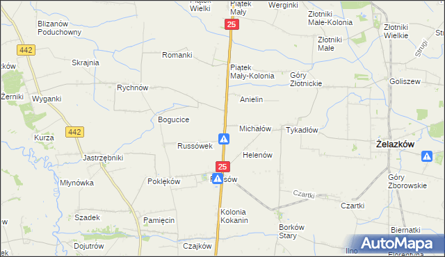 mapa Witoldów gmina Żelazków, Witoldów gmina Żelazków na mapie Targeo