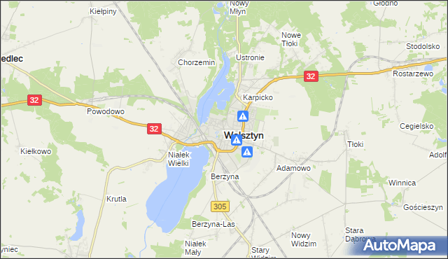 mapa Wolsztyn, Wolsztyn na mapie Targeo