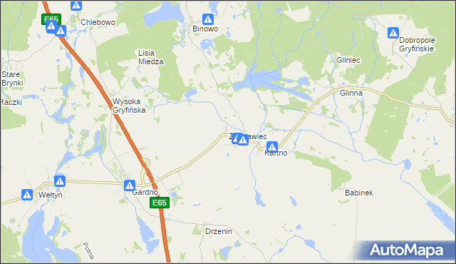 mapa Żelisławiec, Żelisławiec na mapie Targeo