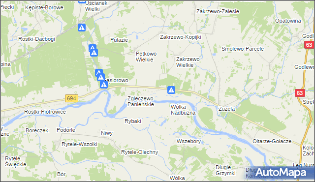 mapa Zgleczewo Szlacheckie, Zgleczewo Szlacheckie na mapie Targeo