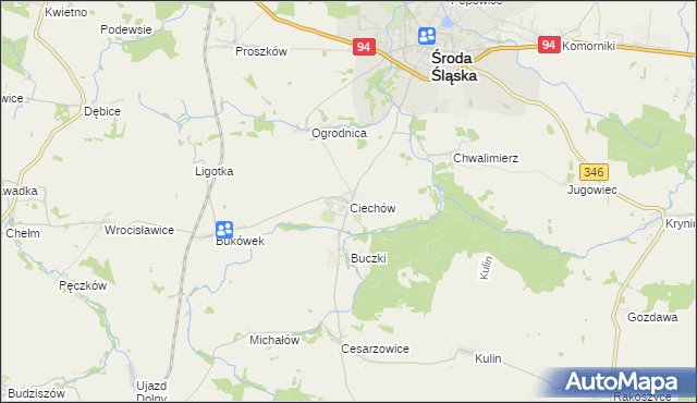 mapa Ciechów, Ciechów na mapie Targeo