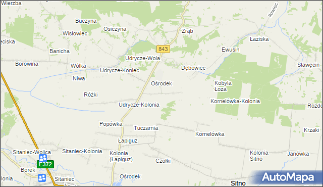 mapa Dębowiec-Kolonia, Dębowiec-Kolonia na mapie Targeo