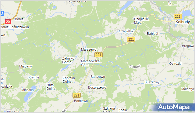 mapa Jodłowno, Jodłowno na mapie Targeo