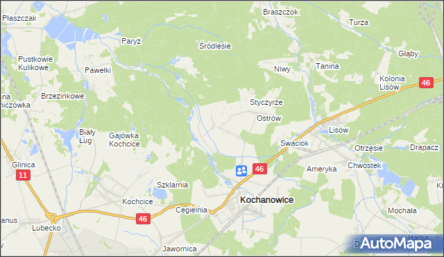 mapa Lubockie, Lubockie na mapie Targeo