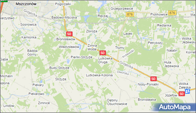 mapa Lutkówka Druga, Lutkówka Druga na mapie Targeo