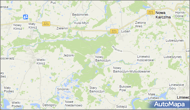 mapa Nowy Barkoczyn, Nowy Barkoczyn na mapie Targeo