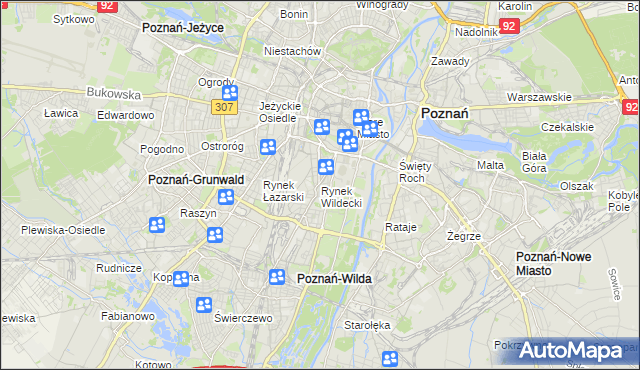 mapa Rynek Wildecki, Rynek Wildecki na mapie Targeo