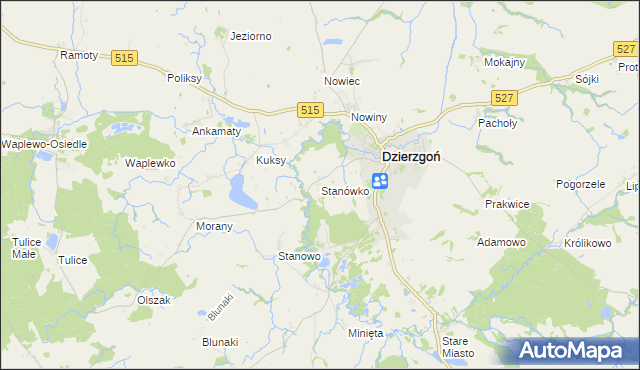 mapa Stanówko, Stanówko na mapie Targeo