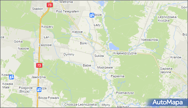 mapa Suków gmina Daleszyce, Suków gmina Daleszyce na mapie Targeo