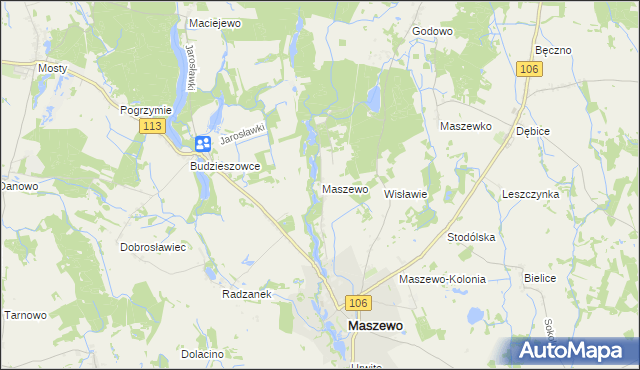 mapa Wisławie, Wisławie na mapie Targeo