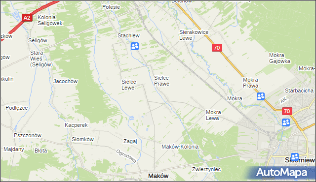 mapa Wola Makowska, Wola Makowska na mapie Targeo