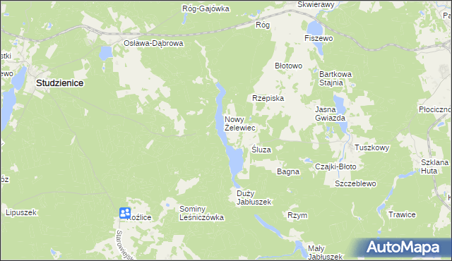 mapa Żelewiec, Żelewiec na mapie Targeo