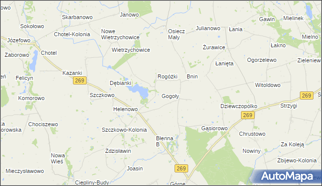 mapa Gogoły, Gogoły na mapie Targeo