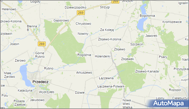 mapa Holenderki, Holenderki na mapie Targeo