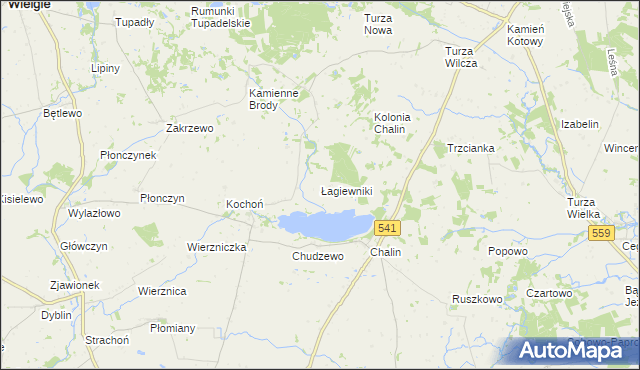 mapa Łagiewniki gmina Dobrzyń nad Wisłą, Łagiewniki gmina Dobrzyń nad Wisłą na mapie Targeo