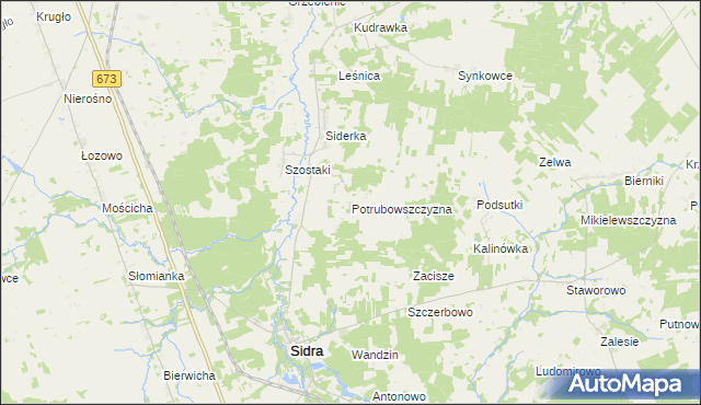 mapa Potrubowszczyzna, Potrubowszczyzna na mapie Targeo