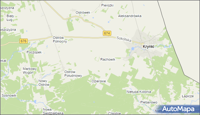 mapa Rachowik, Rachowik na mapie Targeo