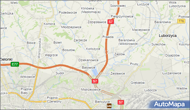 mapa Raciborowice gmina Michałowice, Raciborowice gmina Michałowice na mapie Targeo