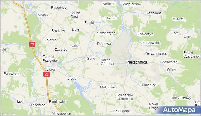 mapa Kalina Górecka, Kalina Górecka na mapie Targeo