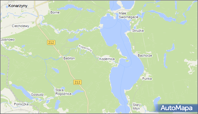 mapa Kopernica, Kopernica na mapie Targeo