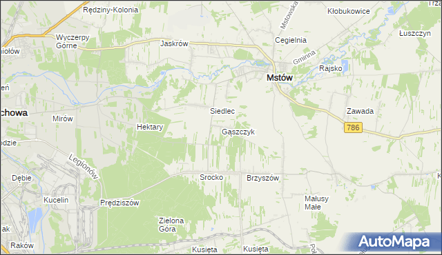 mapa Gąszczyk, Gąszczyk na mapie Targeo