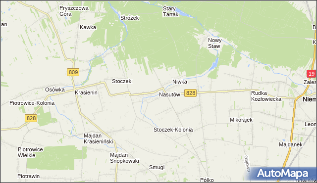 mapa Nasutów, Nasutów na mapie Targeo